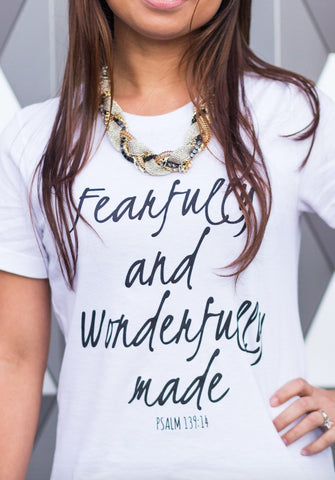 Fearfully and Wonderfully Made Relaxed Jersey Short Sleeve Tee