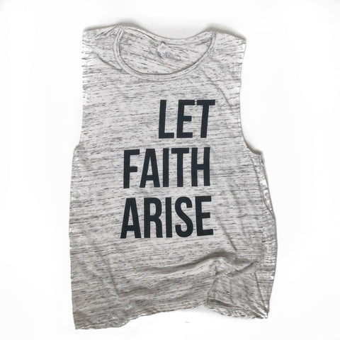 Let Faith Arise Muscle Tank - Gray